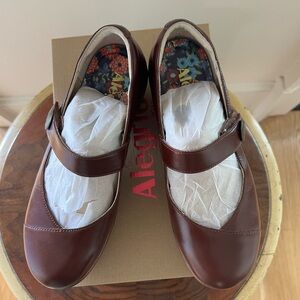 Alegria Mahogany Mary Jane Shoes